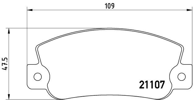 Комплект тормозных колодок, диско P 23 032 BREMBO