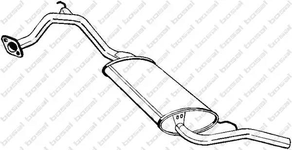Глушитель выхлопных газов конечный 278515 BOSAL