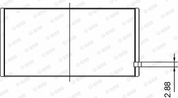 Шатунный подшипник 714295STD GLYCO