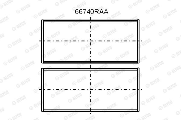 Подшипник 66740RAA GLYCO