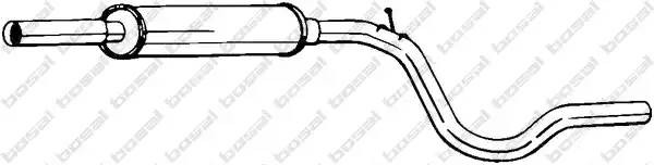 Средний глушитель выхлопных газов 281-233 BOSAL