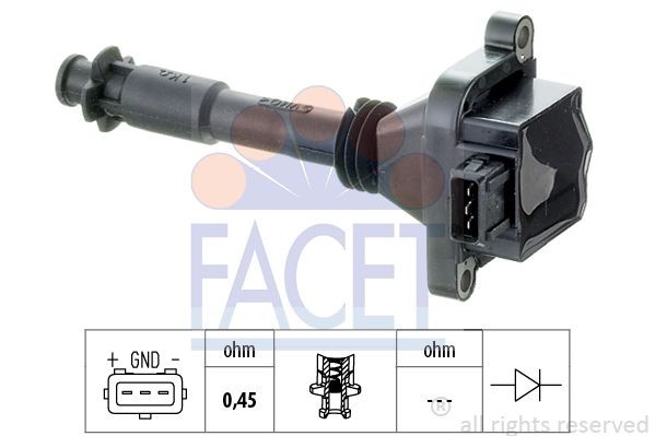 Катушка зажигания 9.6152 FACET