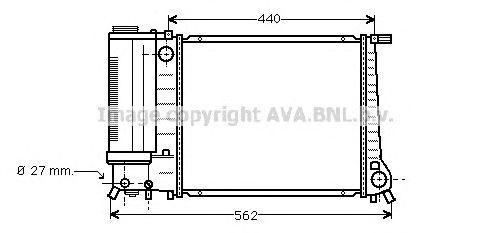 Радиатор охлаждения ДВС BW2081 AVA