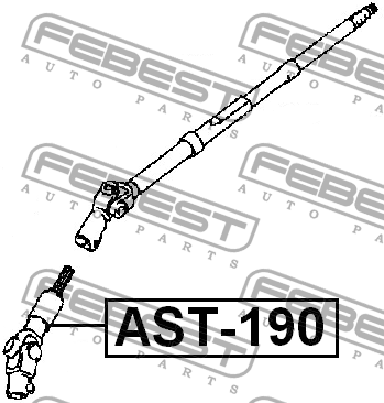 Крестовина рулевого вала AST-190 FEBEST