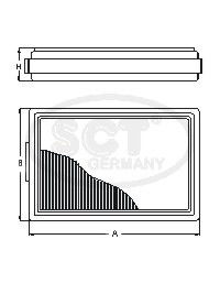 Топливный фильтр ST6005 SCT