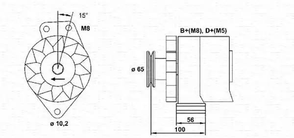 Генератор 943356817010 MAGNETI MARELLI