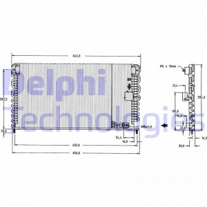 Конденсатор, кондиционер TSP0225149 DELPHI
