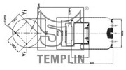 Кожух пневматической рессоры 040606006670 TEMPLIN
