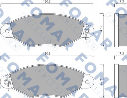 Колодки тормозные дисковые 51673281 ROULUNDS BRAKING