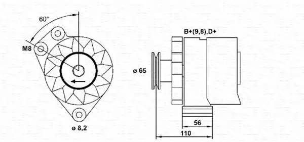 Генератор 943356216010 MAGNETI MARELLI