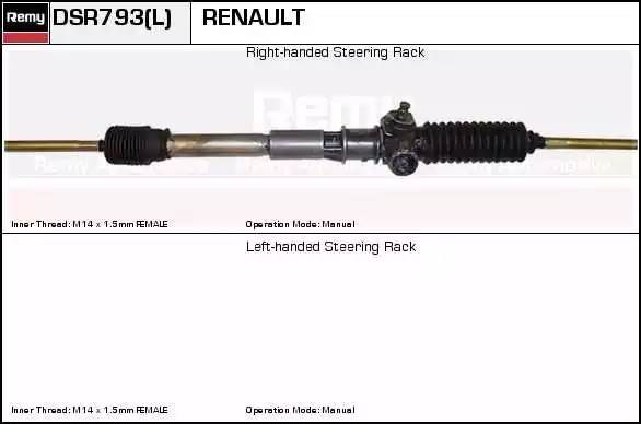 Рулевой механизм DSR793L DELCO REMY