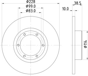 Тормозной диск MDC79 MINTEX