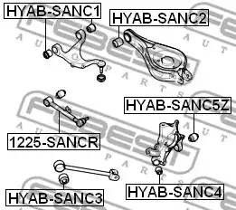 Сайлентблок HYABSANC5Z FEBEST