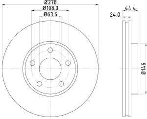 Тормозной диск MDC1556 MINTEX