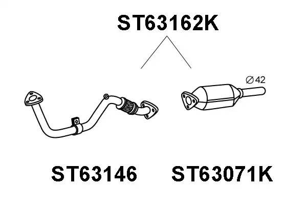 Катализатор ST63162K VENEPORTE