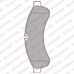 Колодки тормозные дисковые LP2063 DELPHI