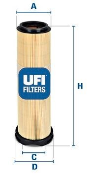 Воздушный фильтр 27.596.00 UFI