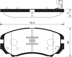 Колодки тормозные дисковые SP1202 SANGSIN