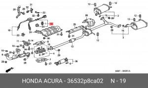 Лямбда-зонд 36532P8CA02 HONDA