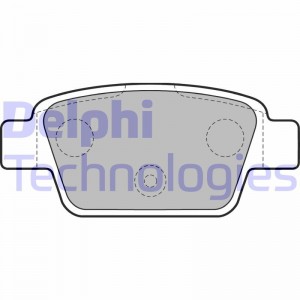 Комплект тормозных колодок, диско LP1719 DELPHI