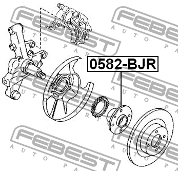 Ступица колеса 0582-BJR FEBEST