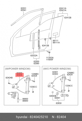 Подъемное устройство для окон 8240425210 HYUNDAI KIA