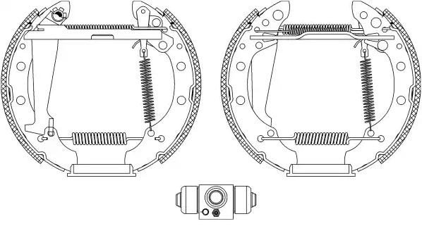 Комплект тормозных колодок FMK424 FERODO