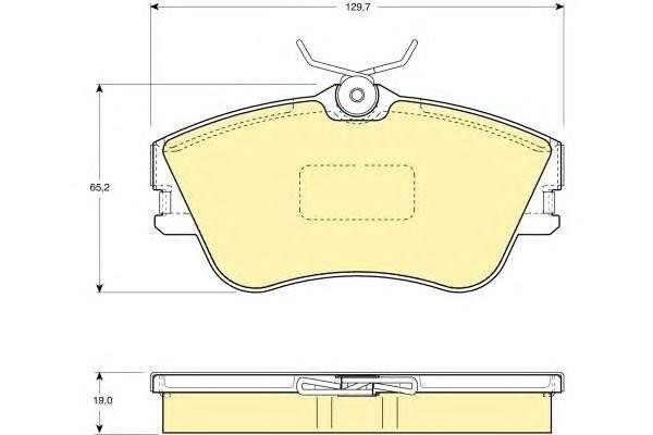Комплект тормозных колодок, диско 6110921 GIRLING