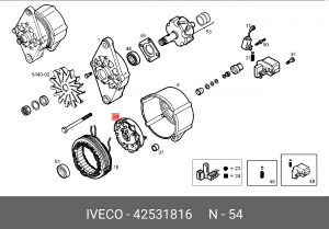 Выпрямитель, генератор 42531816 IVECO
