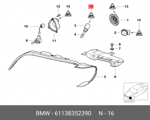 Розетка 61 13 8 352 390 BMW