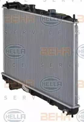 Радиатор, охлаждение двигател 8MK376726611 HELLA