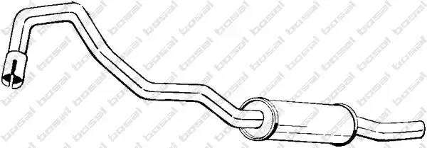 Глушитель выхлопных газов конечный 154351 BOSAL