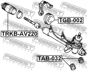 Подушка крепления рулевой рейки TAB-032 FEBEST