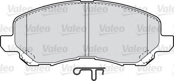 Комплект тормозных колодок, диско 598886 VALEO PHC