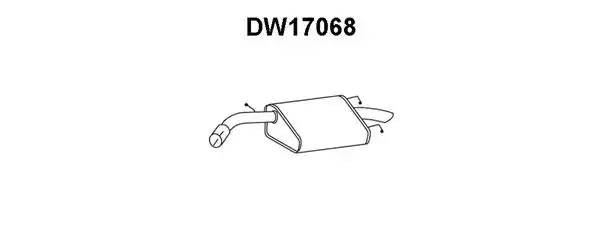 Глушитель выхлопных газов конечный DW17068 VENEPORTE