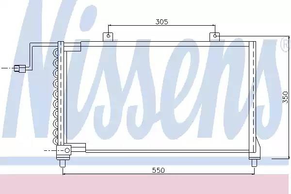 Конденсатор, кондиционер 94015 NISSENS