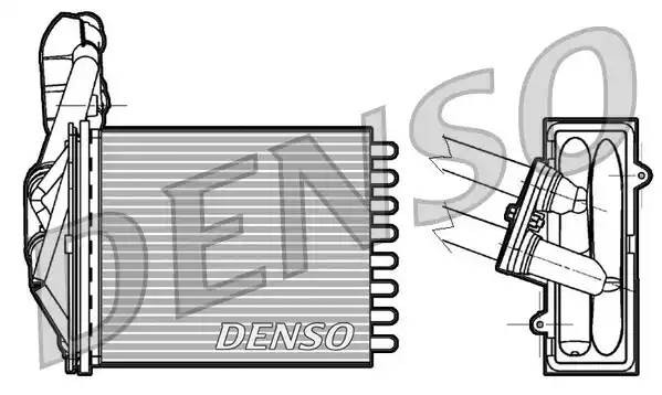 Теплообменник, отопление салона DRR09042 DENSO