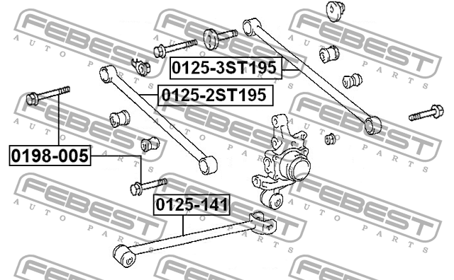 Рычаг подвески 0125-141 FEBEST