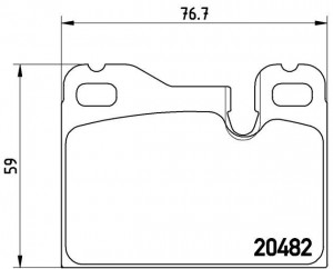 Комплект тормозных колодок, диско P65003 BREMBO