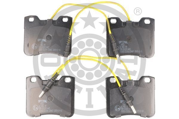 Комплект тормозных колодок, диско 9761 OPTIMAL