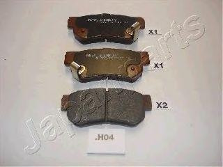 Комплект тормозных колодок, диско PPH04AF JAPAN PARTS GROUP