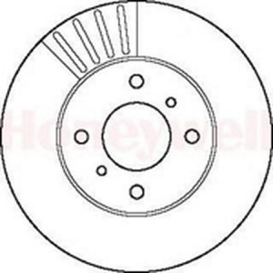 Тормозной диск 561463B BENDIX JURID