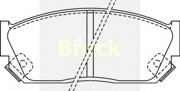 Комплект тормозных колодок, диско 2133300C BRECK