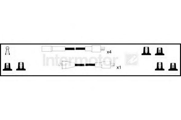 Ккомплект проводов зажигания 76005 STANDARD