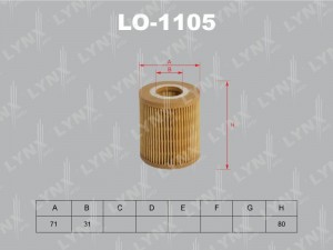 Фильтр масляный двигателя LO-1105 LYNXAUTO