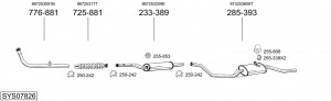 Глушитель выхлопных газов конечный 289299 BOSAL