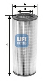 Воздушный фильтр 27.400.00 UFI