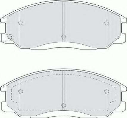 Комплект тормозных колодок, диско FQT1605 FERODO