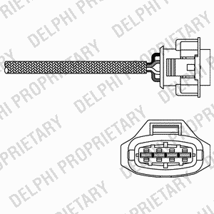 Лямбда-зонд ES1079012B1 DELPHI