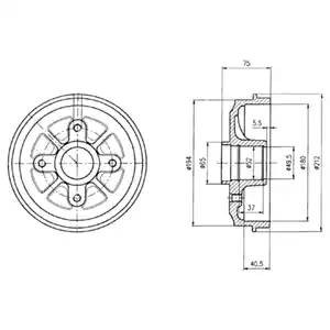 Тормозной барабан BF359 DELPHI